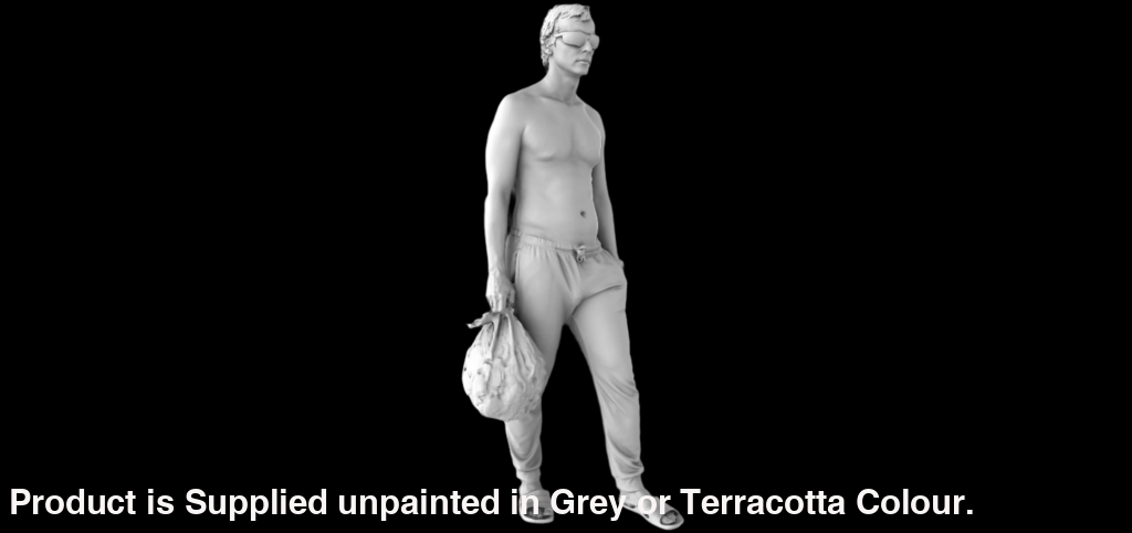 MM1092 Male taking Rubbish out Figure