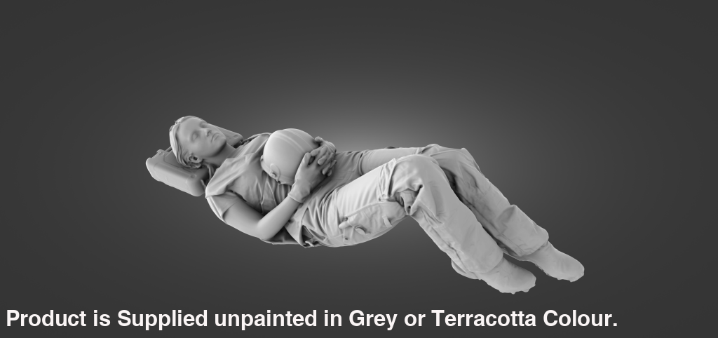 MM1095 Female builder sleeping Figure