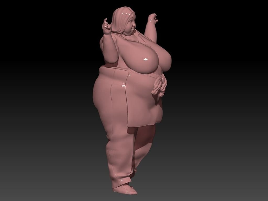 MM1100 Large Waitress Figure