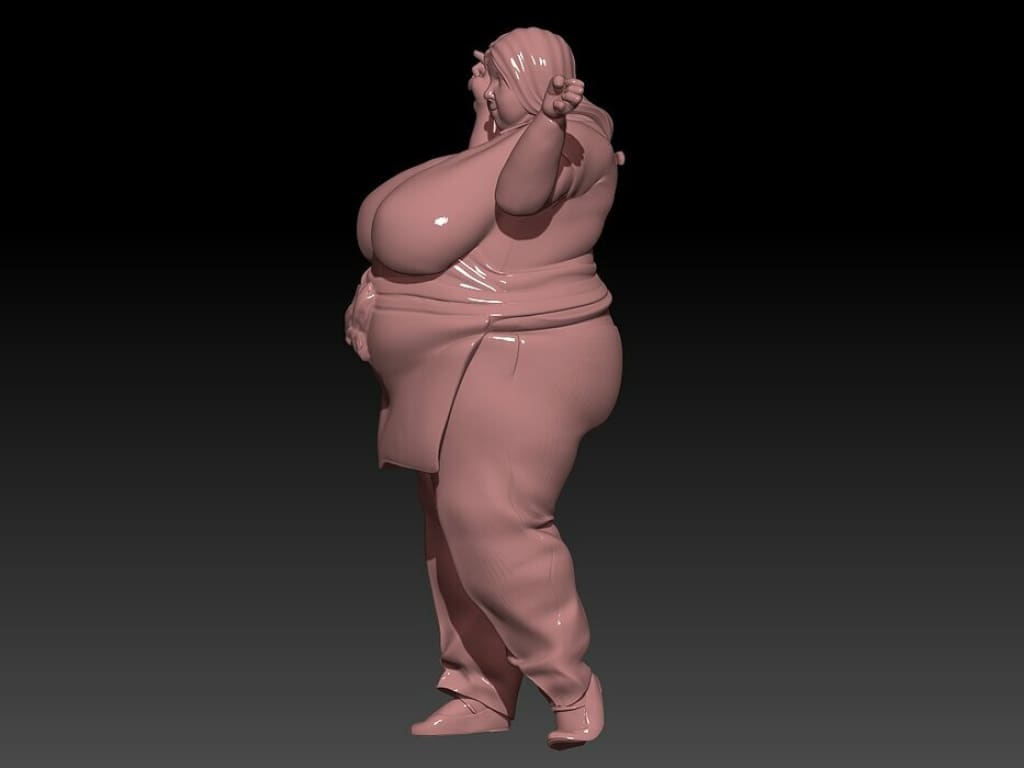 MM1100 Large Waitress Figure