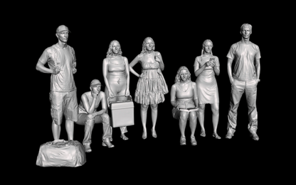 MM1102B OO Scale Passenger Figures Figure