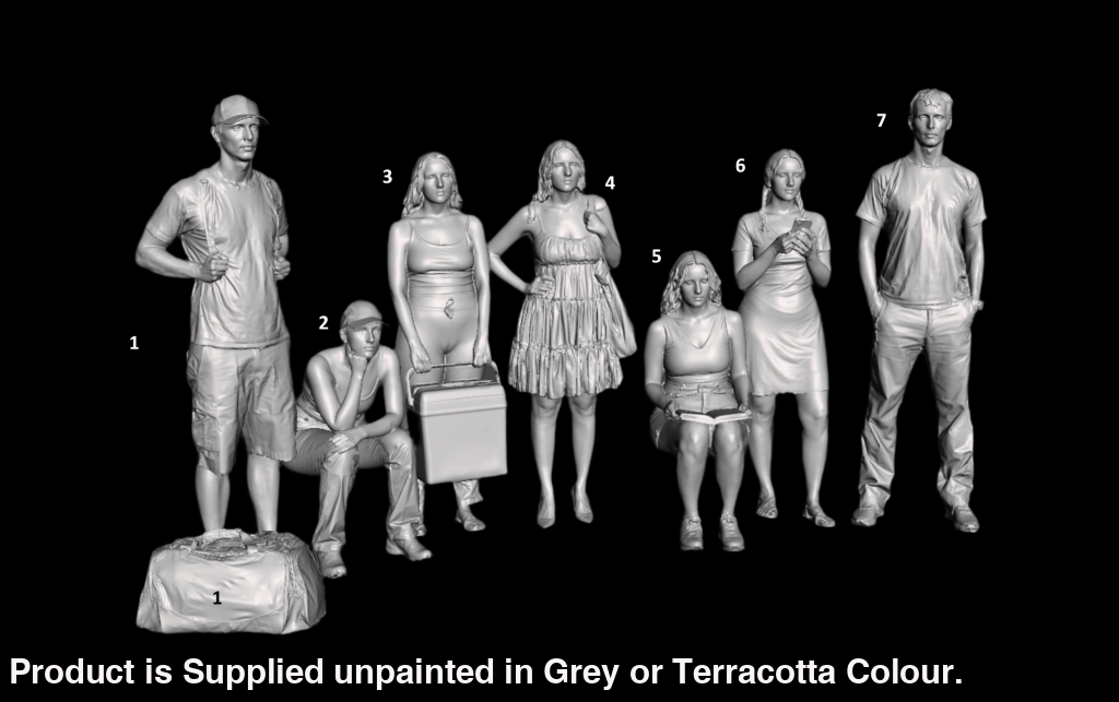 MM1102B OO Scale Passenger Figures Figure