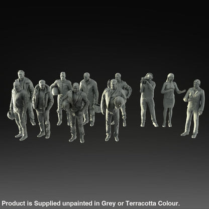 MM1106 Male Bike riders and Camera crew Figure