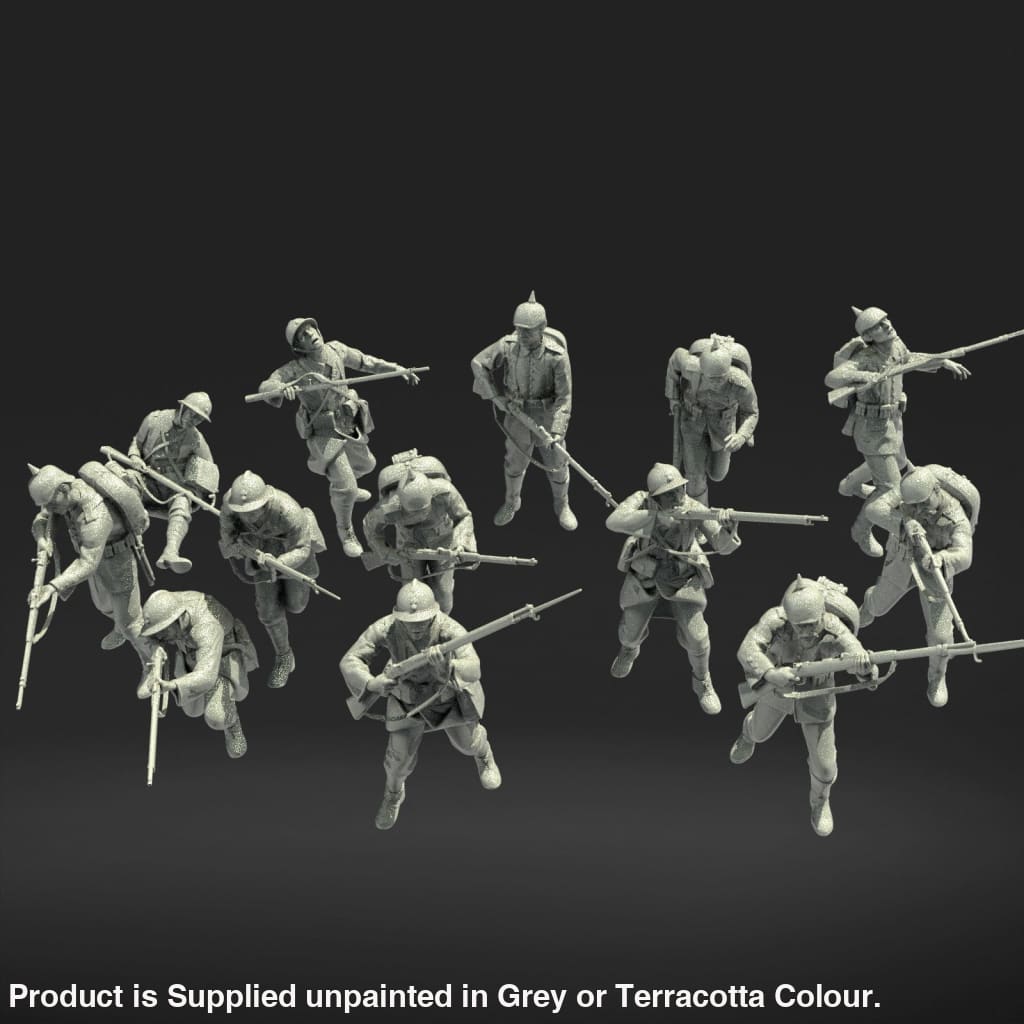 MM1108 French and German WW1 troops Figure
