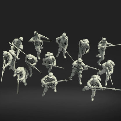MM1108 French and German WW1 troops Figure