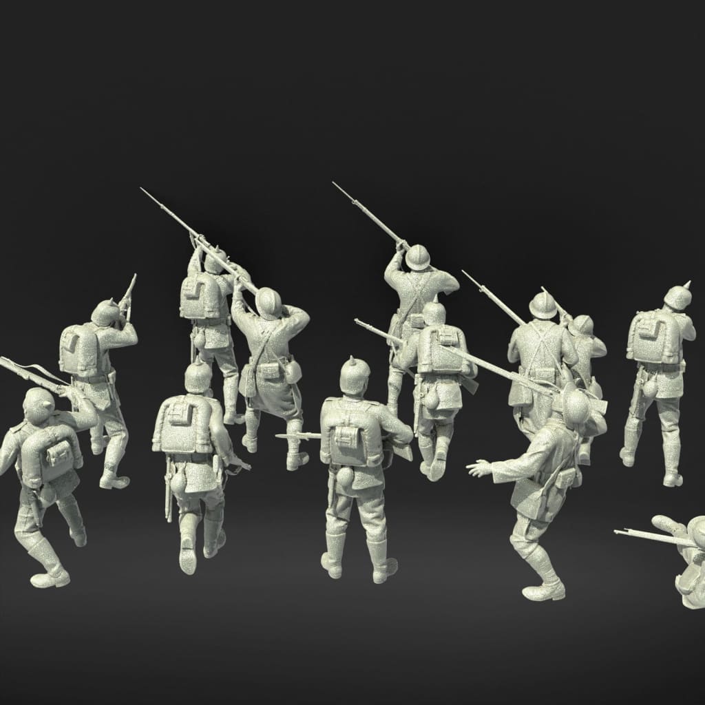 MM1108 French and German WW1 troops Figure