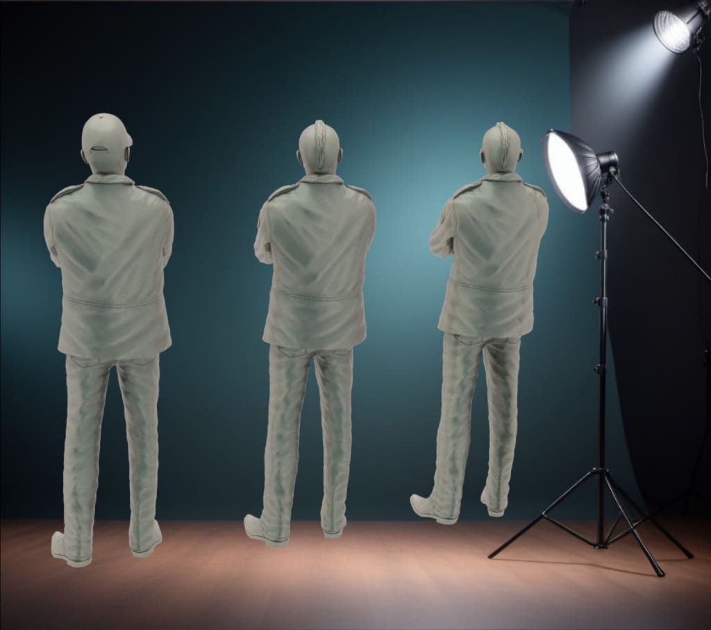 MM1117 Male with a Mohican haircut Figure