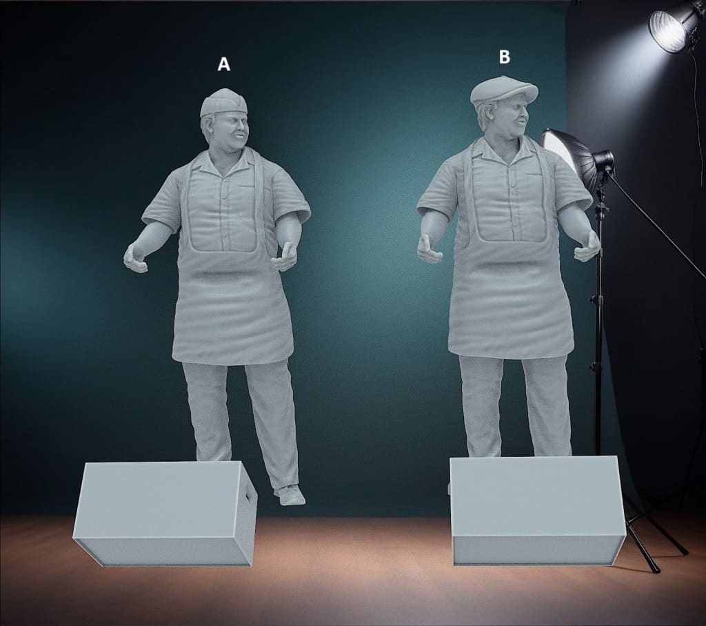 MM1126 Hot Food Vendor Figure