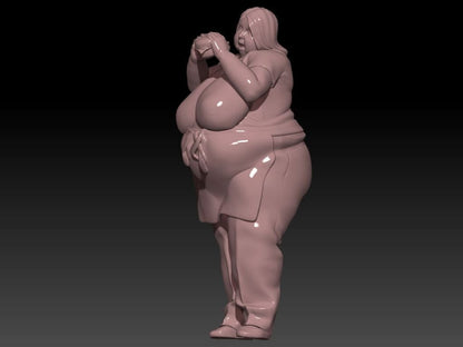 MM1131 Large Lady Eating Figure