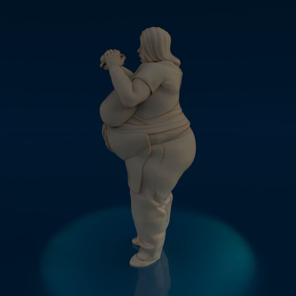 MM1131 Large Lady Eating Figure