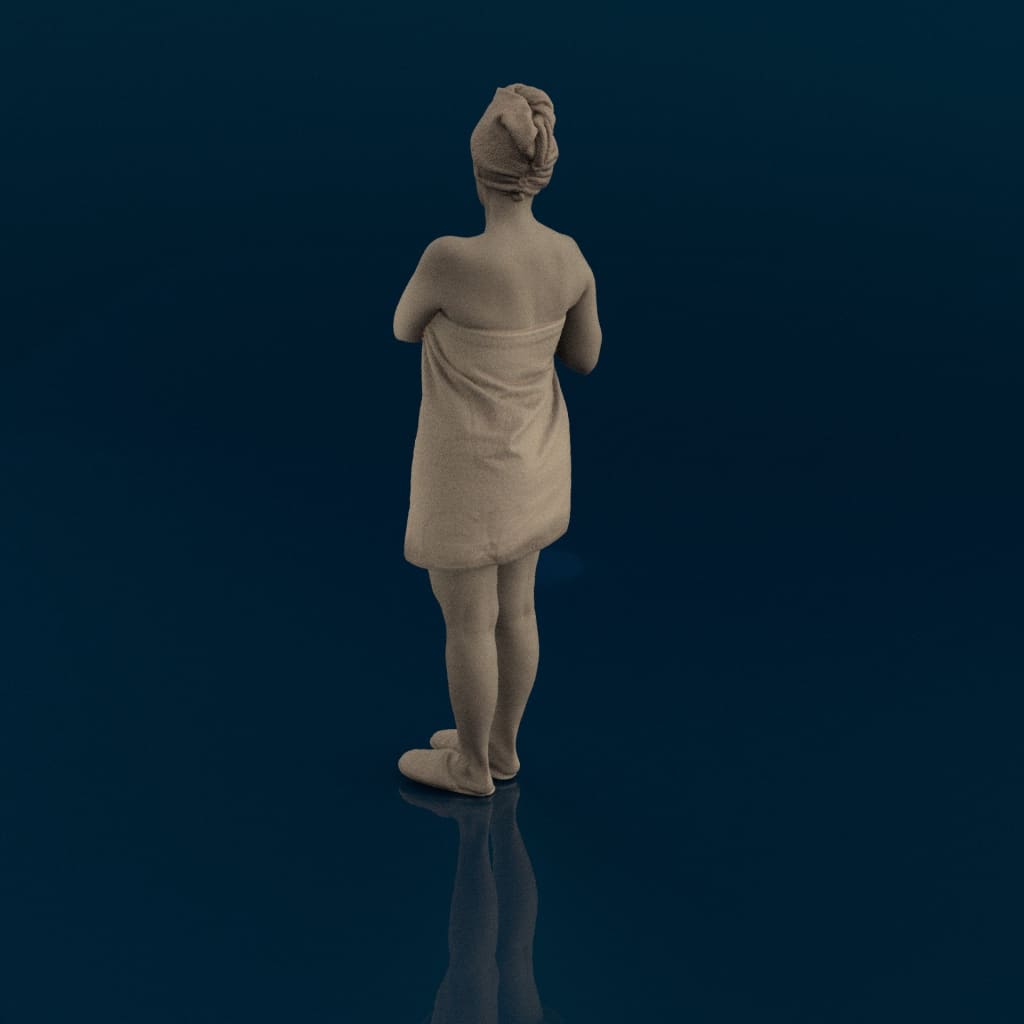 MM1141 Bathrobe girl Figure