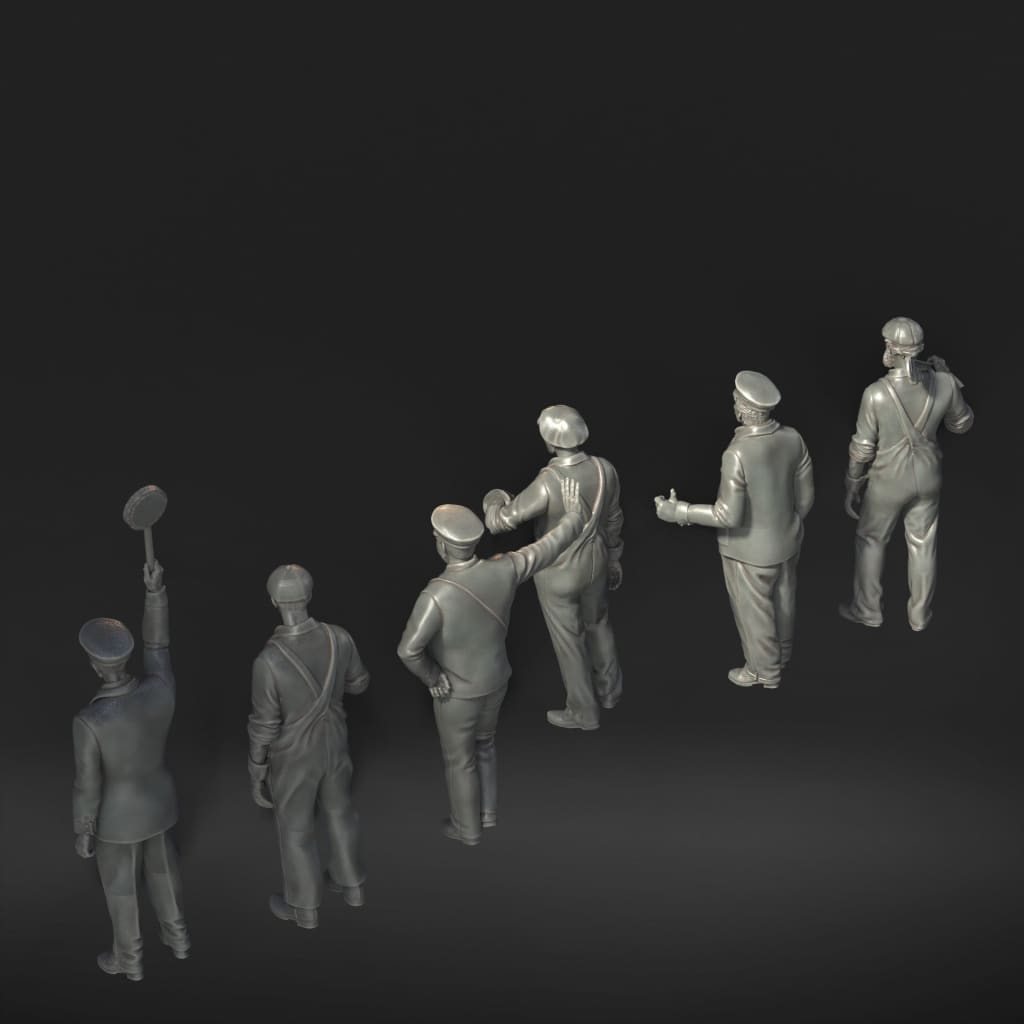 MM1151 Railway Station staff Figure