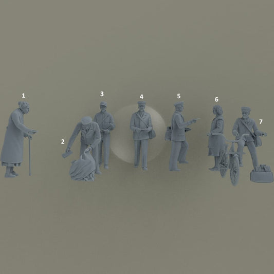 MM1153 Postman and People Figure