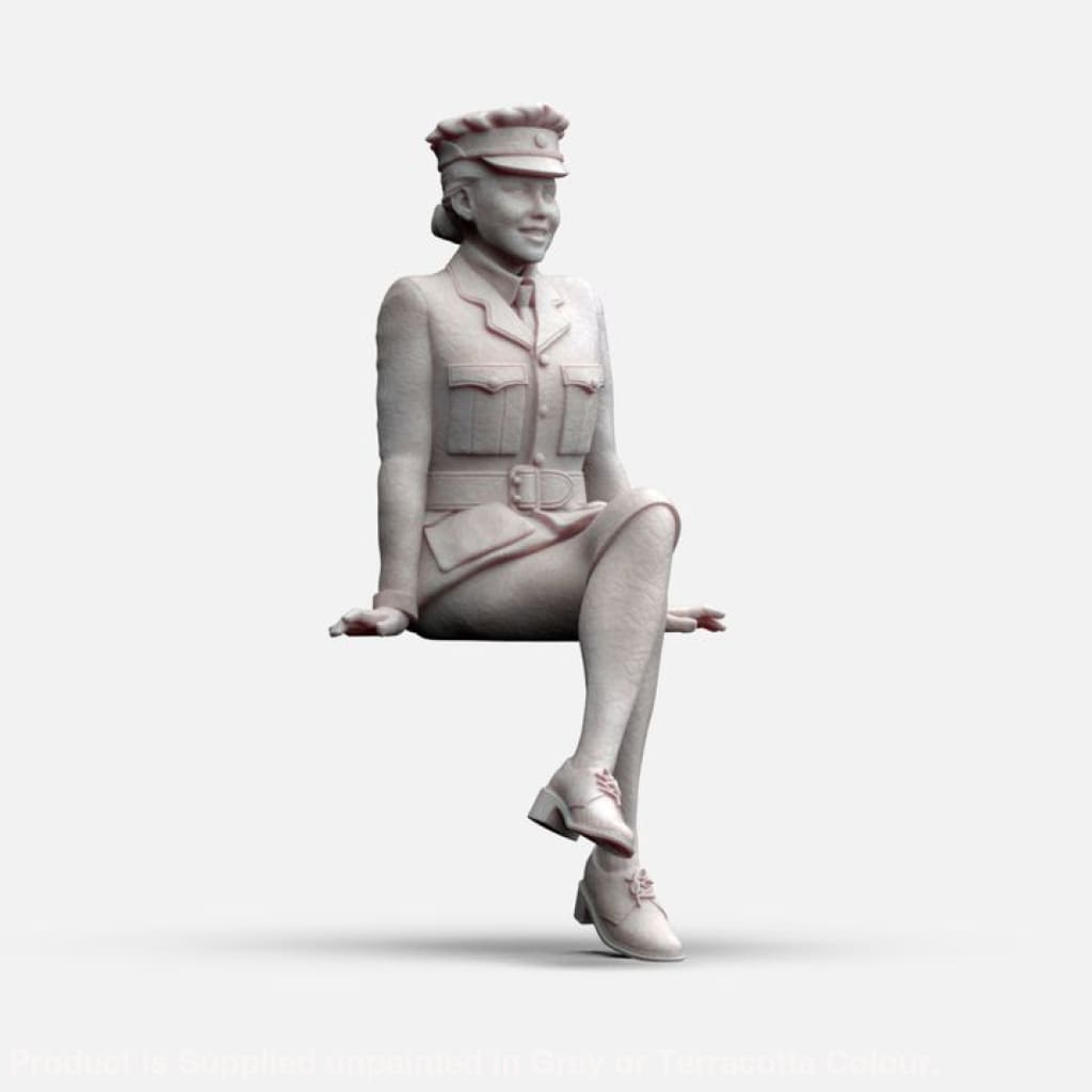 MM1154 WW2 RAF WAAF Sitting Figure