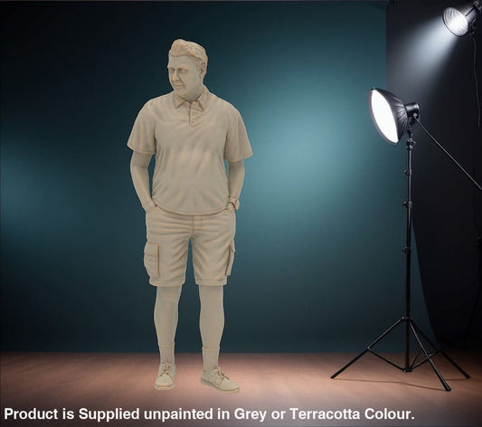 MM1156 Male in Shorts and hands in pockets Figure