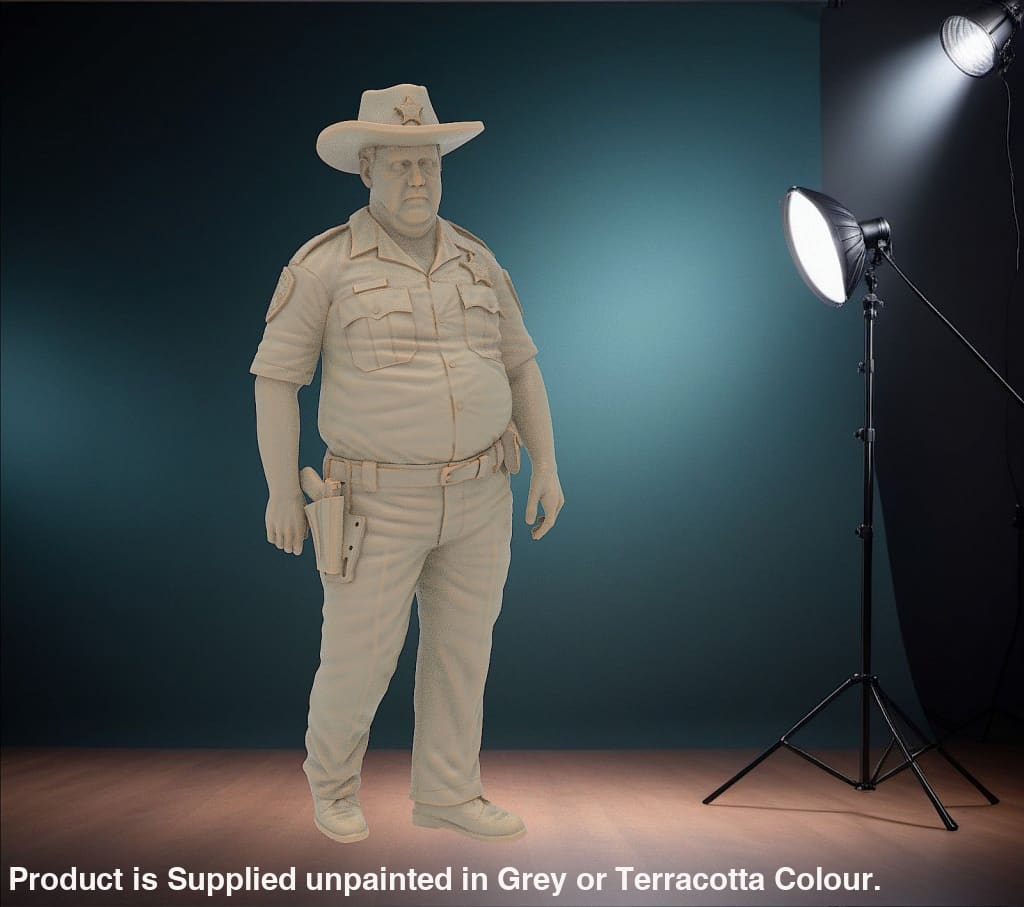 MM1158 Overweight Policeman Large Hat Figure
