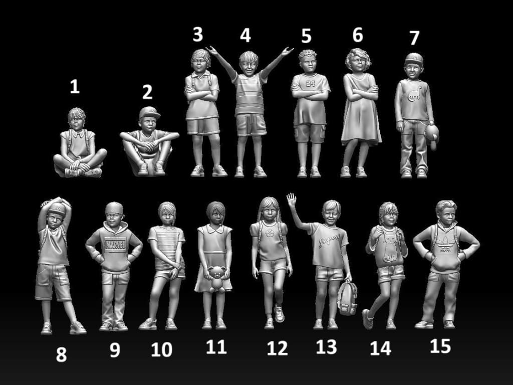 MM1164 Children Multi Listing Figure