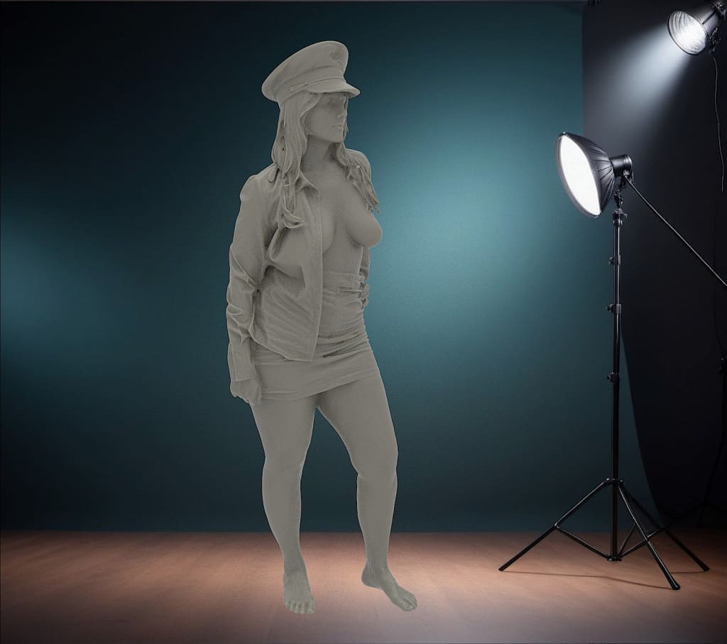 MM1179 Girl top open Figure