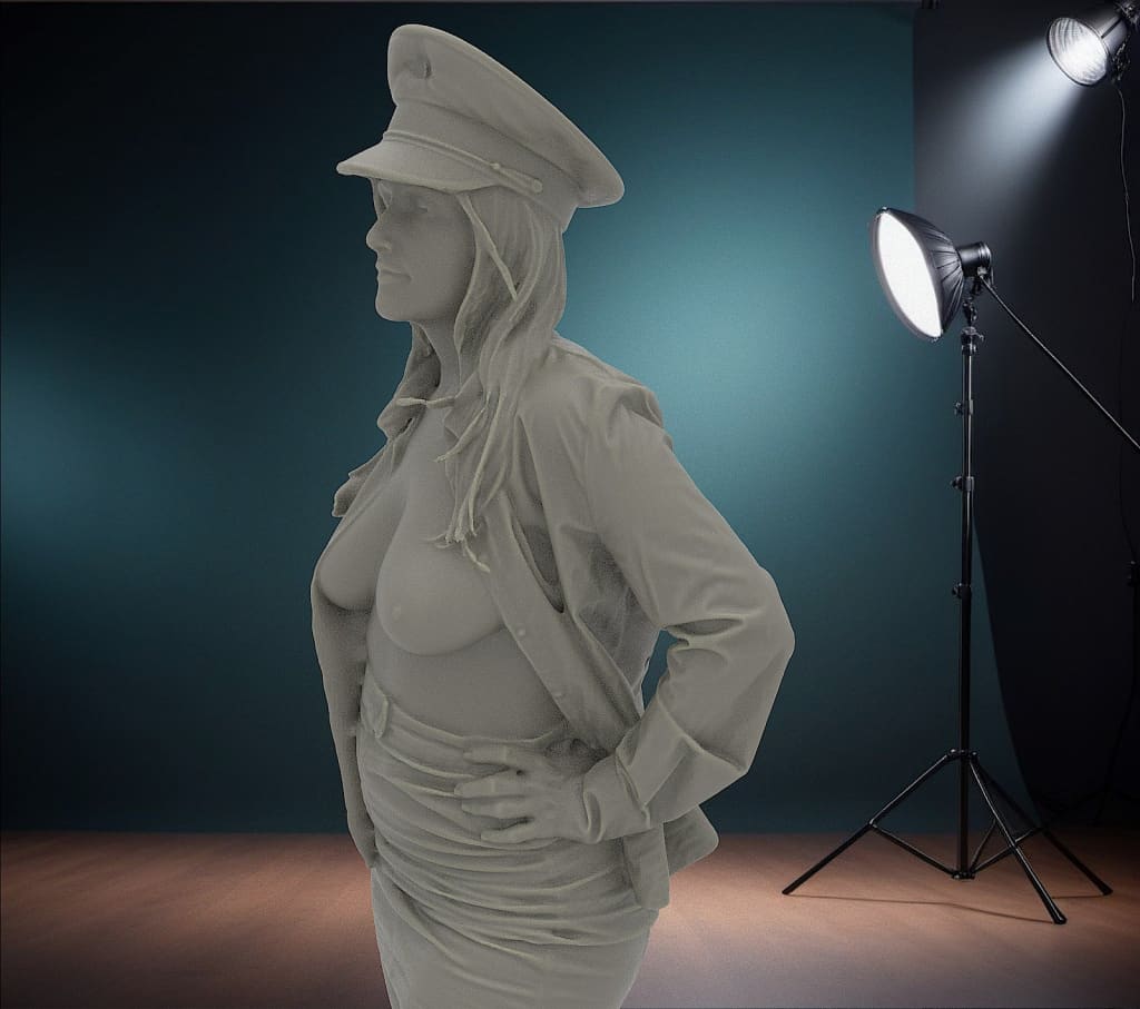 MM1179 Girl top open Figure