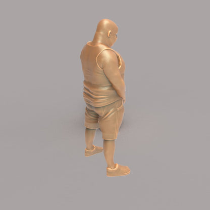 MM118 Large Drunk Male Urinating Figure