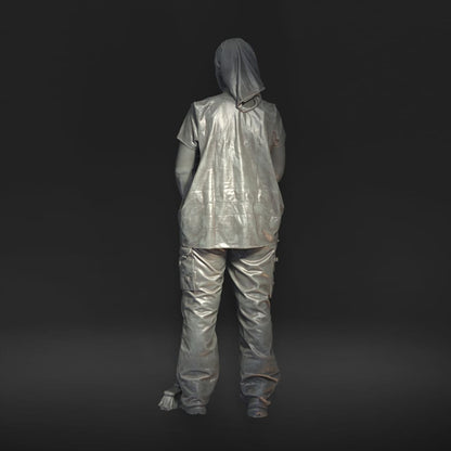 MM1186 Girl with Broom Figure