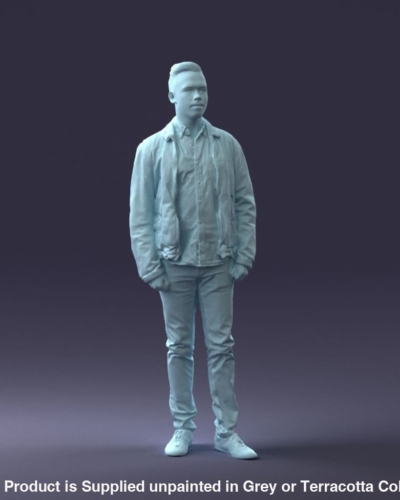 Trendy Teenager Wearing A Jacket Figure