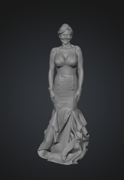 MM136 Young Girl in a Lovely Evening Dress