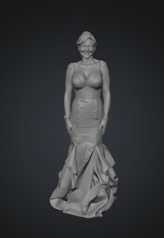MM136 Young Girl in a Lovely Evening Dress
