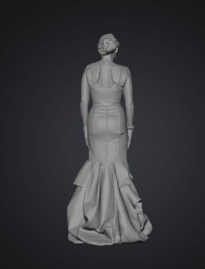 MM136 Young Girl in a Lovely Evening Dress