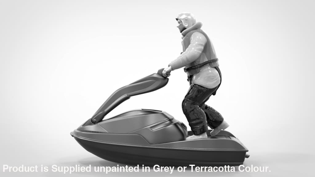 Rnli/coastguard/beach Rescue Crewman On Jetski Figure