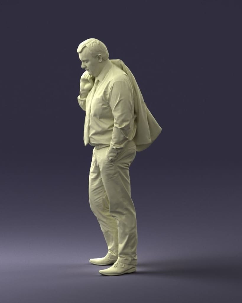 Weary/tired Office Worker Walking Figure
