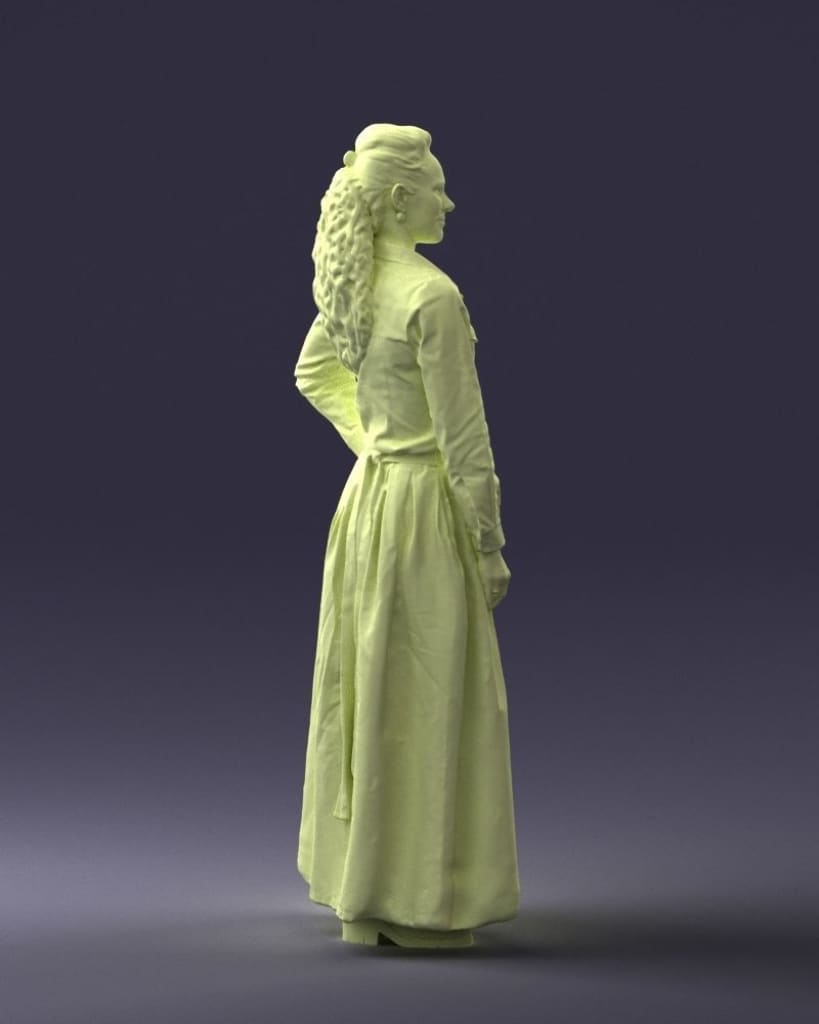 Female In Long Denham Dress Figure