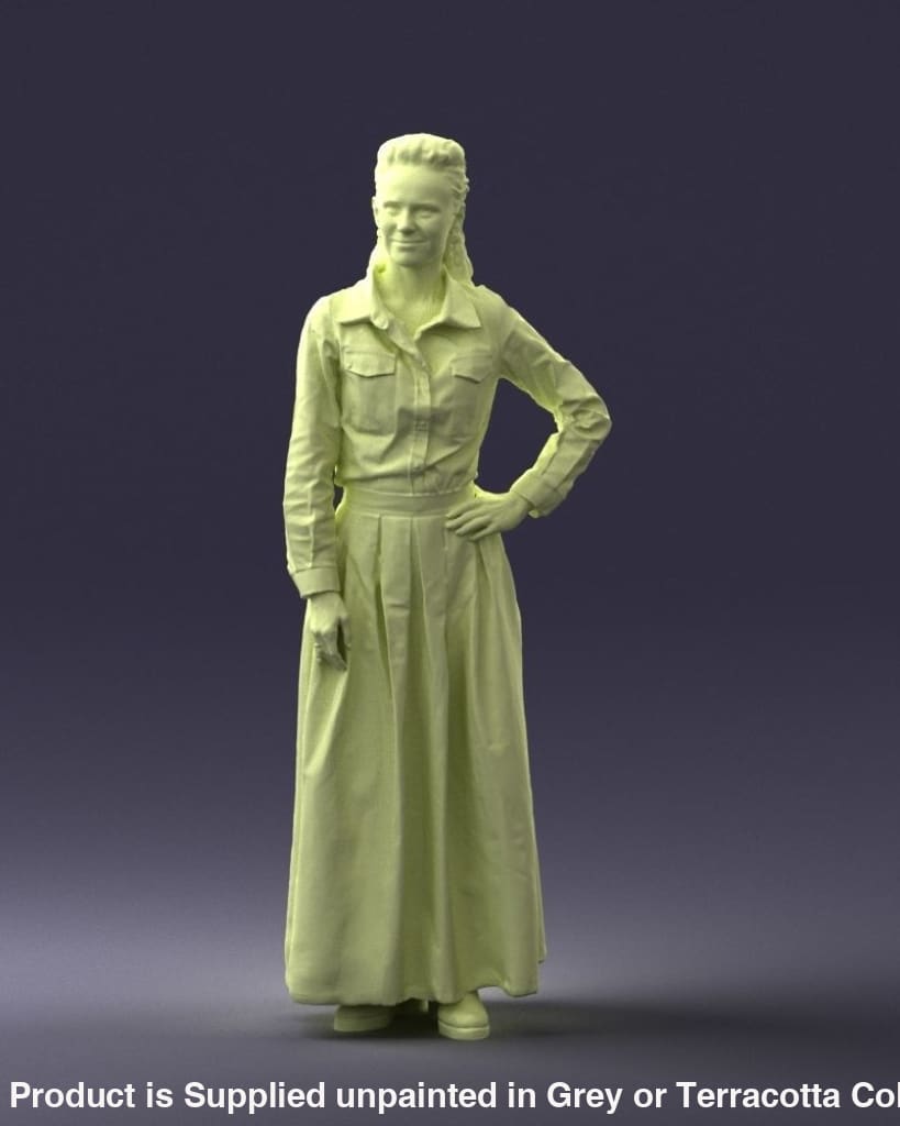 Female In Long Denham Dress Figure
