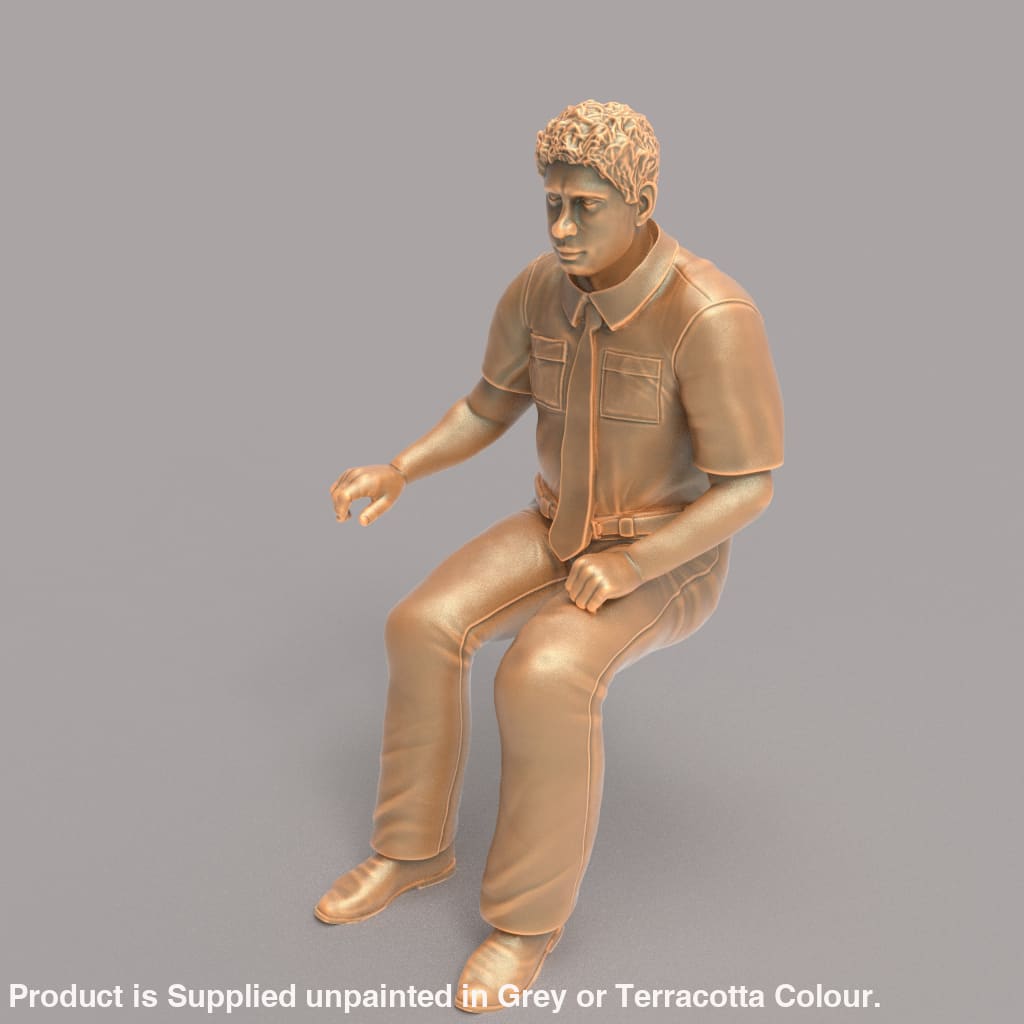 MM160B Male Bus/Train Driver No Hat Figure