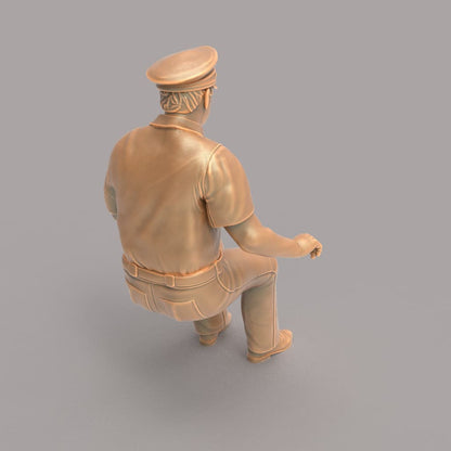 MM160B Male Bus/Train Driver with Hat Figure