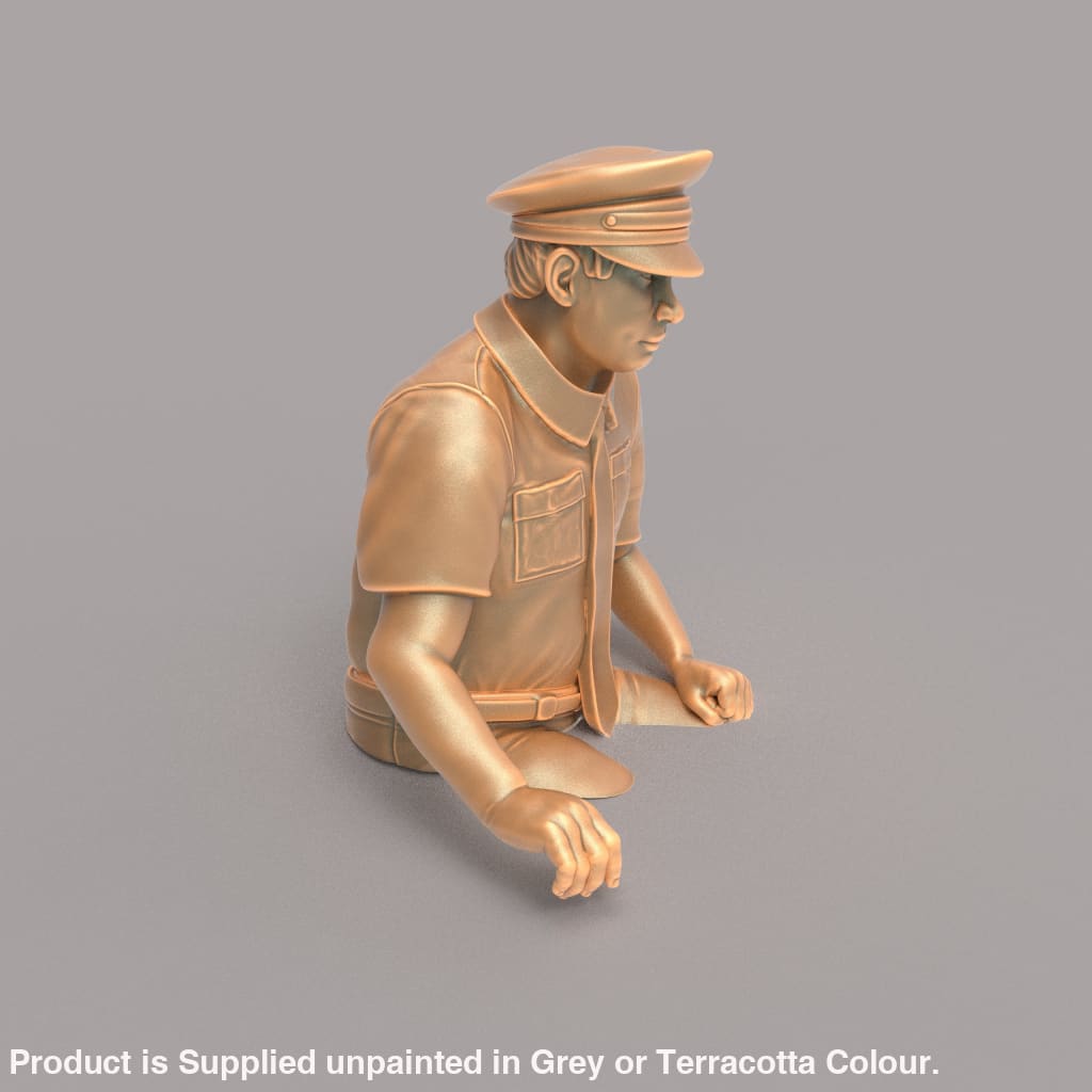 MM160BC Male Bus/Train Driver Cut at Waist Figure