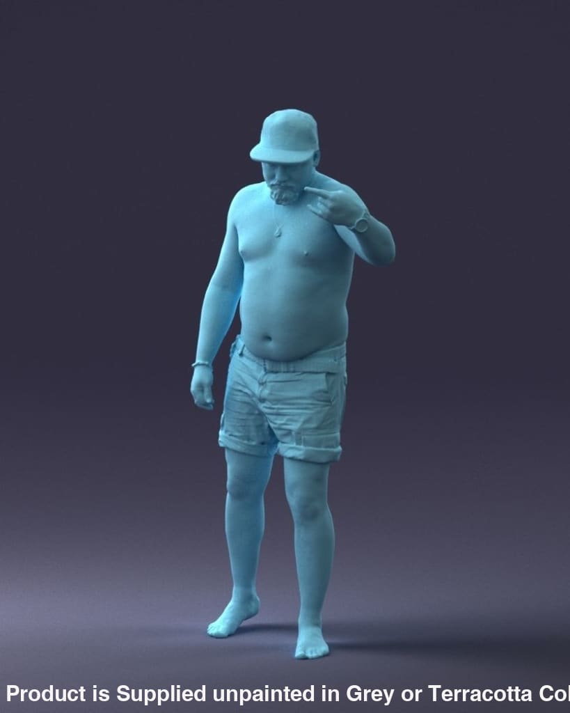 Male Topless In Shorts Looking For Trouble Figure