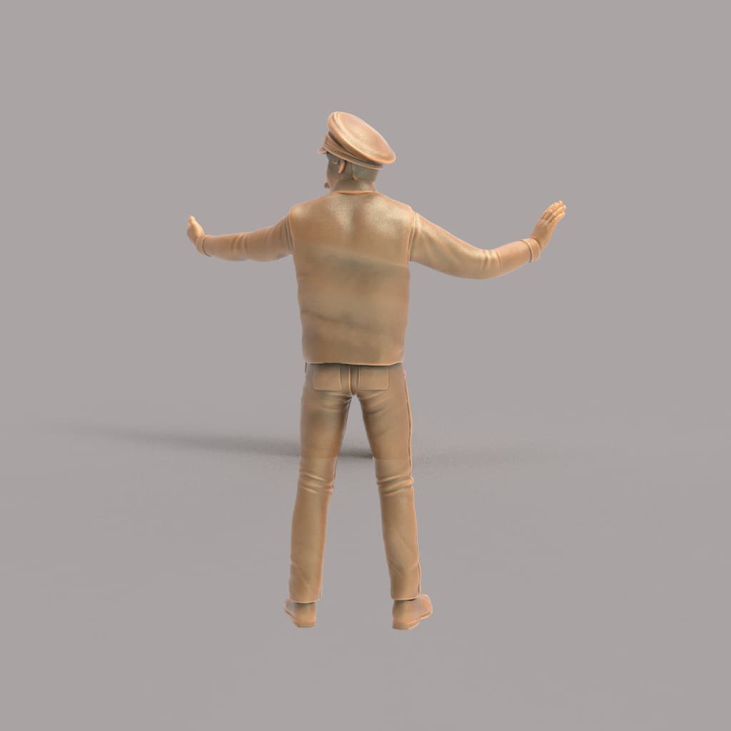 MM173 Traffic Policeman Directing Traffic Figure