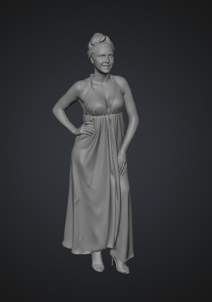 MM177 Female in Evening Dress