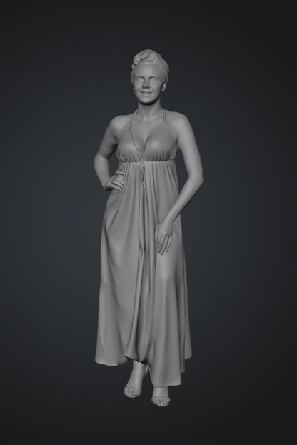 MM177 Female in Evening Dress