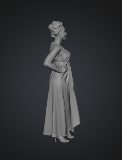 MM177 Female in Evening Dress