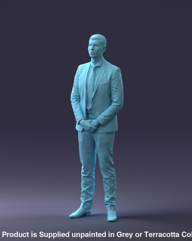 Male In Suit/doorman/security Figure