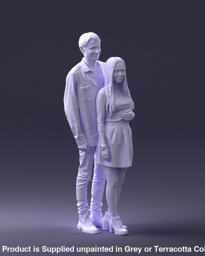 Young Teenage Couple Figure