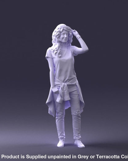 Female Entertainer In Top Hat Figure
