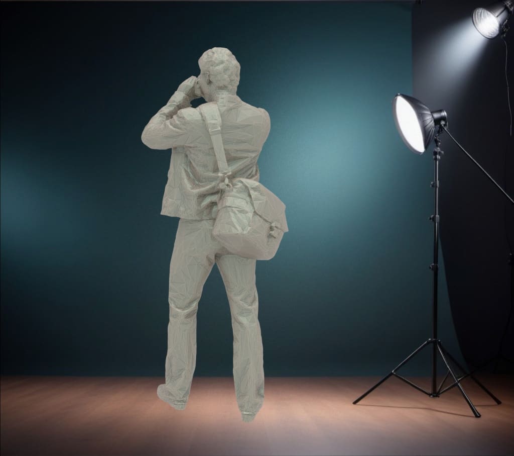 MM190 Male Train Spotter with Camera Figure