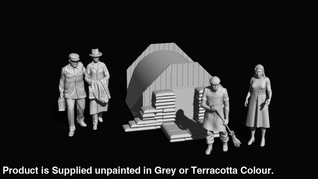 Mm1940 Ww2 Anderson Shelter Scene And Figures Figure