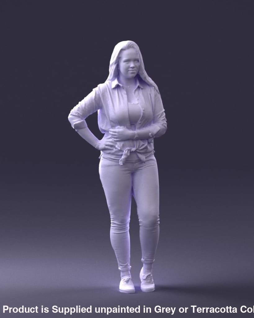 Young Teenage Girl Hand On Hip Figure