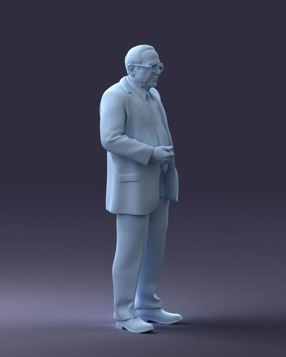 Male Pensioner In Suite Figure