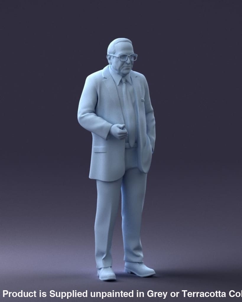Male Pensioner In Suite Figure