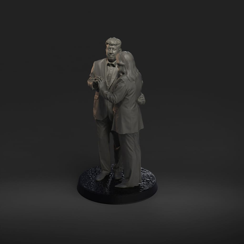 MM2040 Elderly Couple Holding Hands Figure